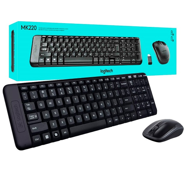 Kit Teclado+Mouse Wireless MK-220 Logitech