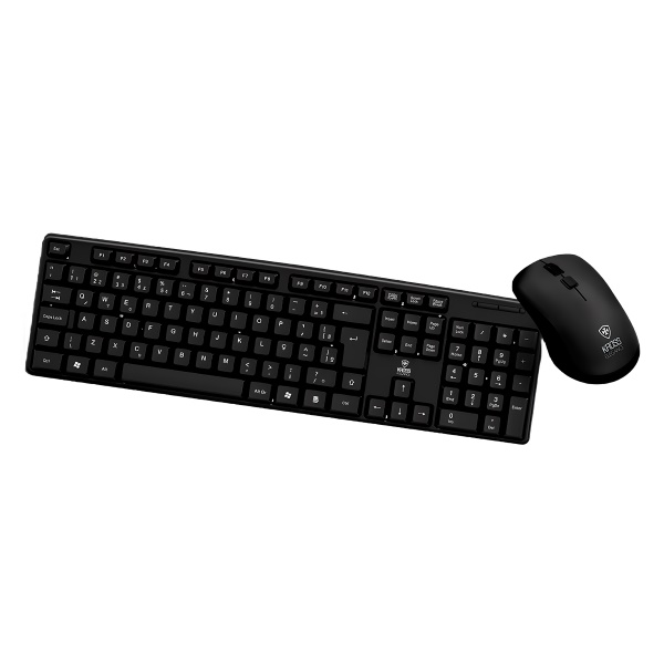 Kit Teclado+Mouse USB KE-KM400V1 Preto KROSS