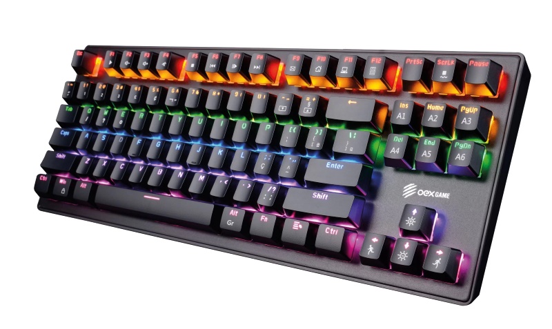 Teclado Gamer USB Mecânico Spectrum LED TC602 OEX