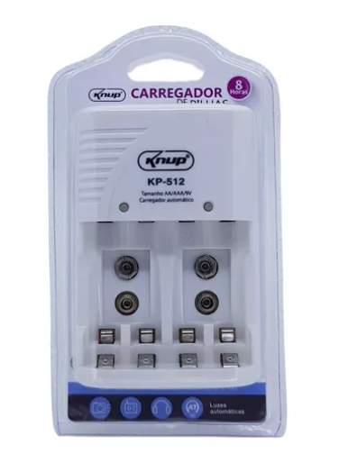 Carregador de Pilhas AA/AAA+Bateria 9V Bivolt