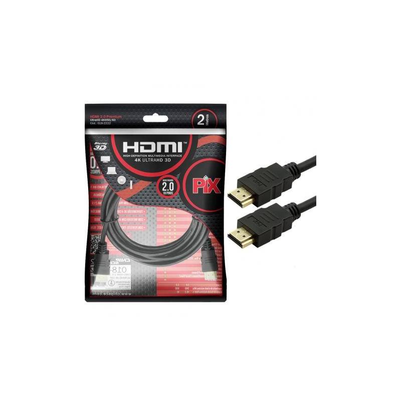 Cabo HDMI 2,00m 2.0 4K HDR Ultra PIX