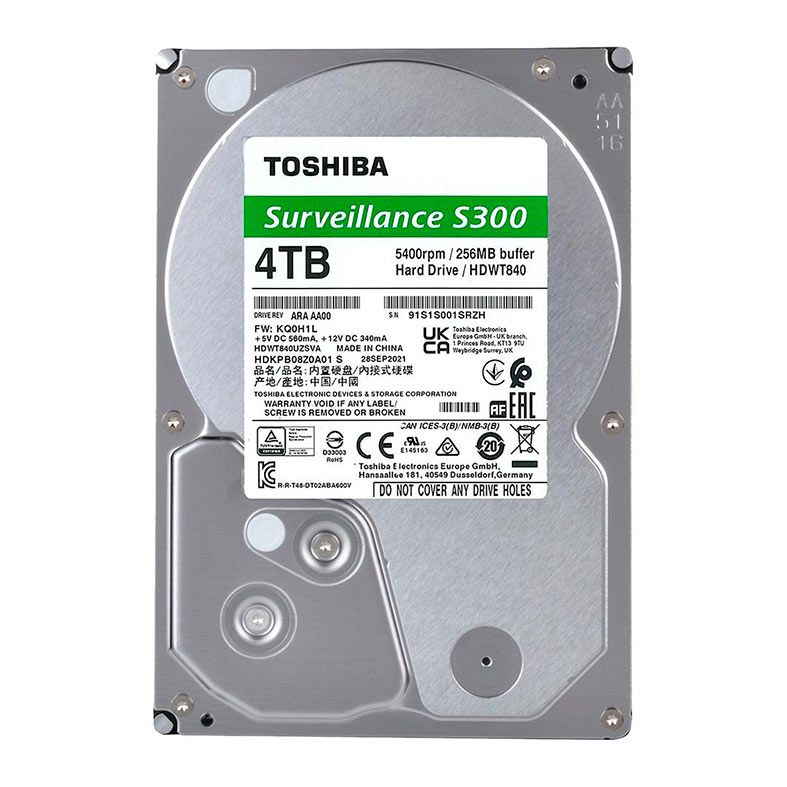 HD 4TB SataIII 5400RPM 256M CFTV S300 Toshiba