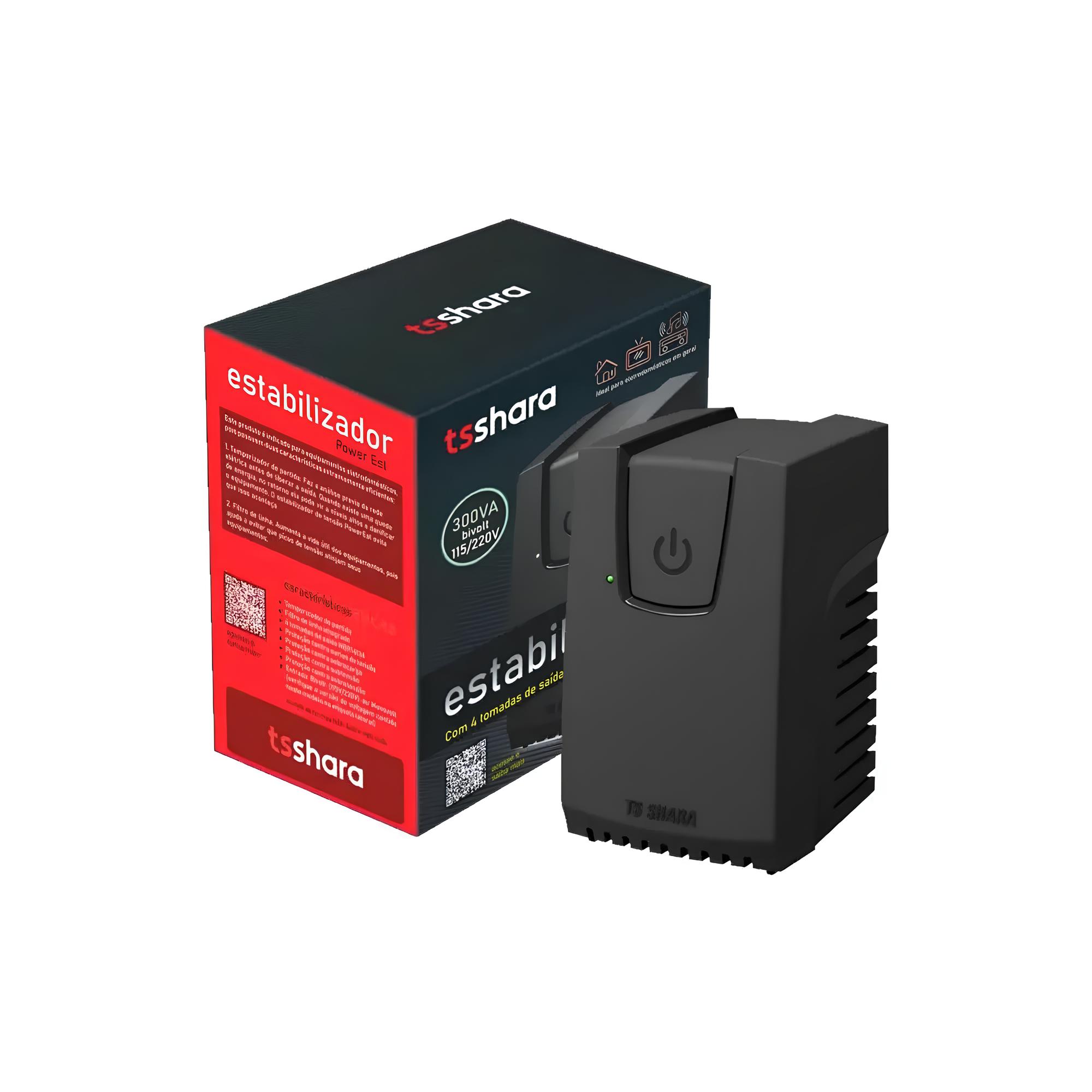 Estabilizador 300VA Bivolt PowerEst TS Shara