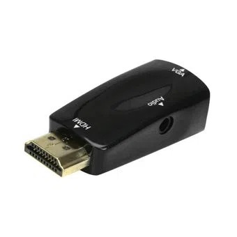 Adaptador Conversor HDMI Macho/ VGA Fem+Áudio 5+