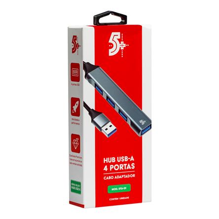 Hub Mini USB 3.0 - 4 portas 5+