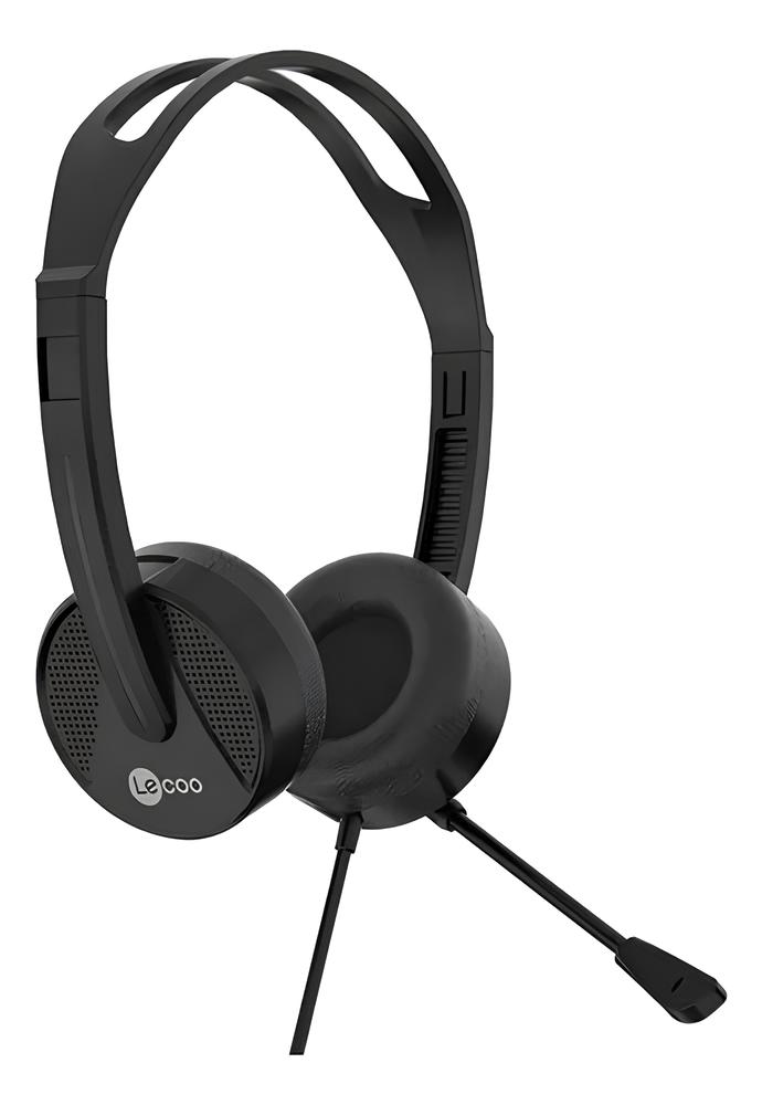 Fone Headset C/ Microfone USB HT106 Preto LECOO