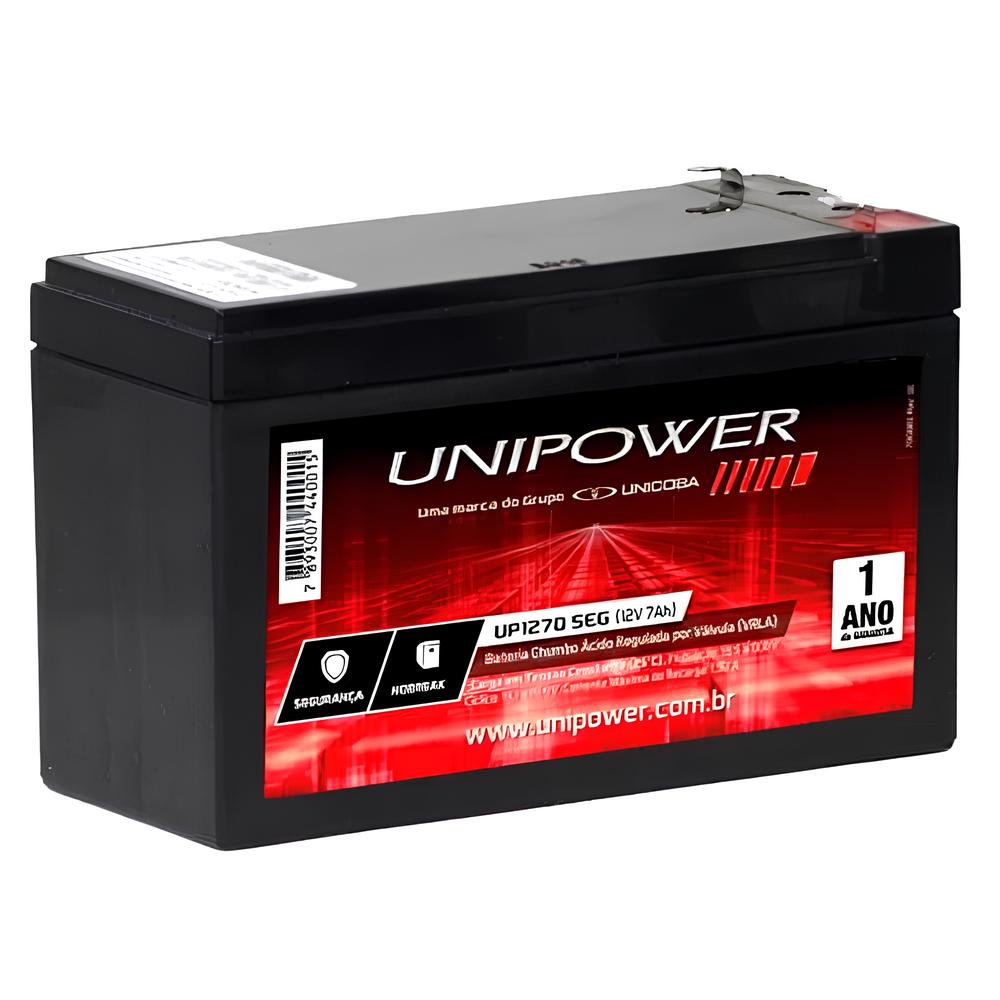 Bateria para Nobreak 12V 7A Unipower