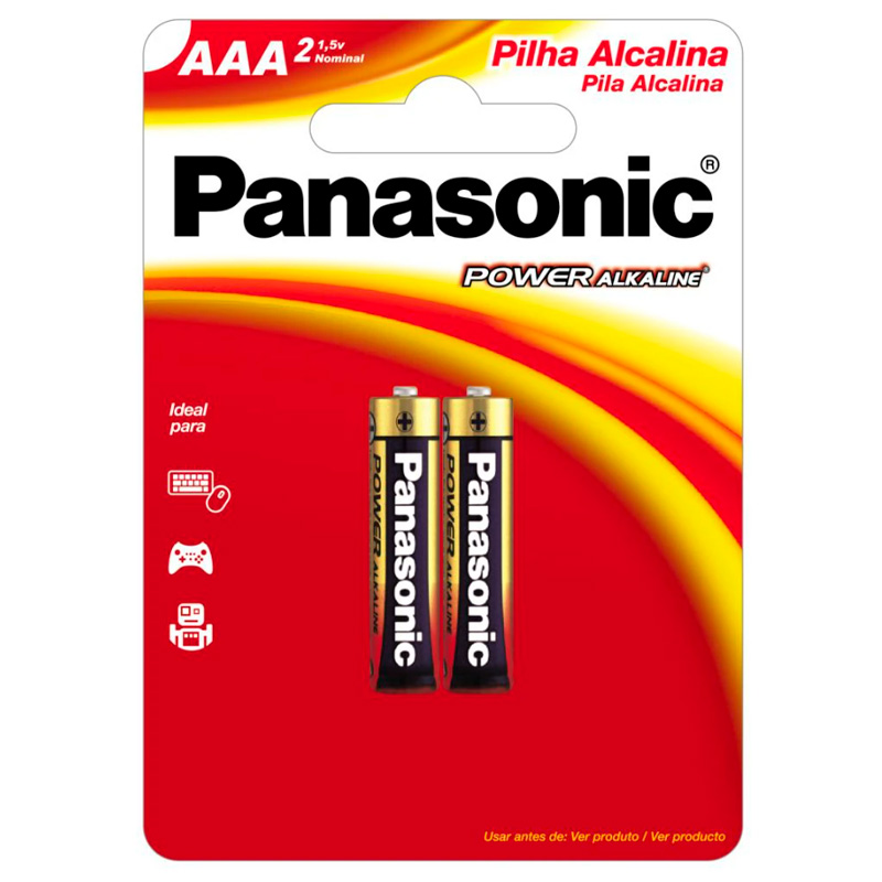 Pilha Alcalina AAA 02 UN Panasonic