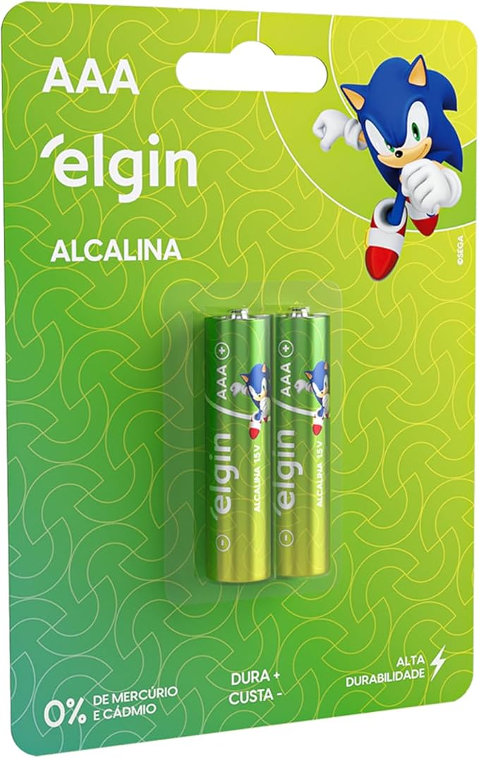Pilha Alcalina AAA 02 Un. Elgin