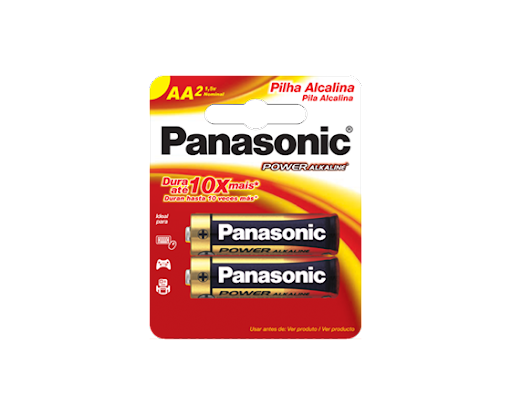 Pilha Alcalina AA 02 UN Panasonic