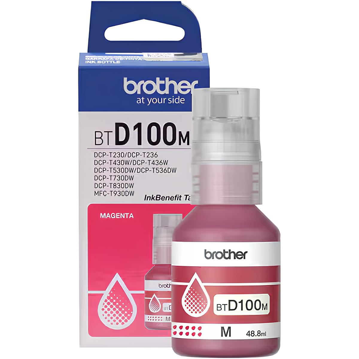 Refil de Tinta 48.8ml BTD100M Magenta Brother