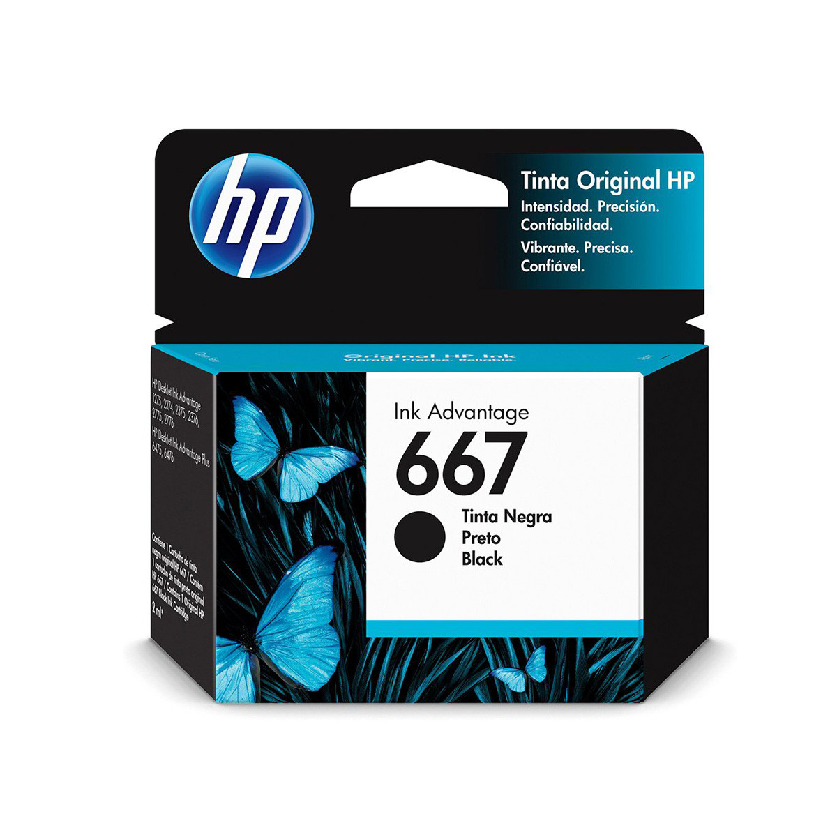 Cartucho 667 Preto HP