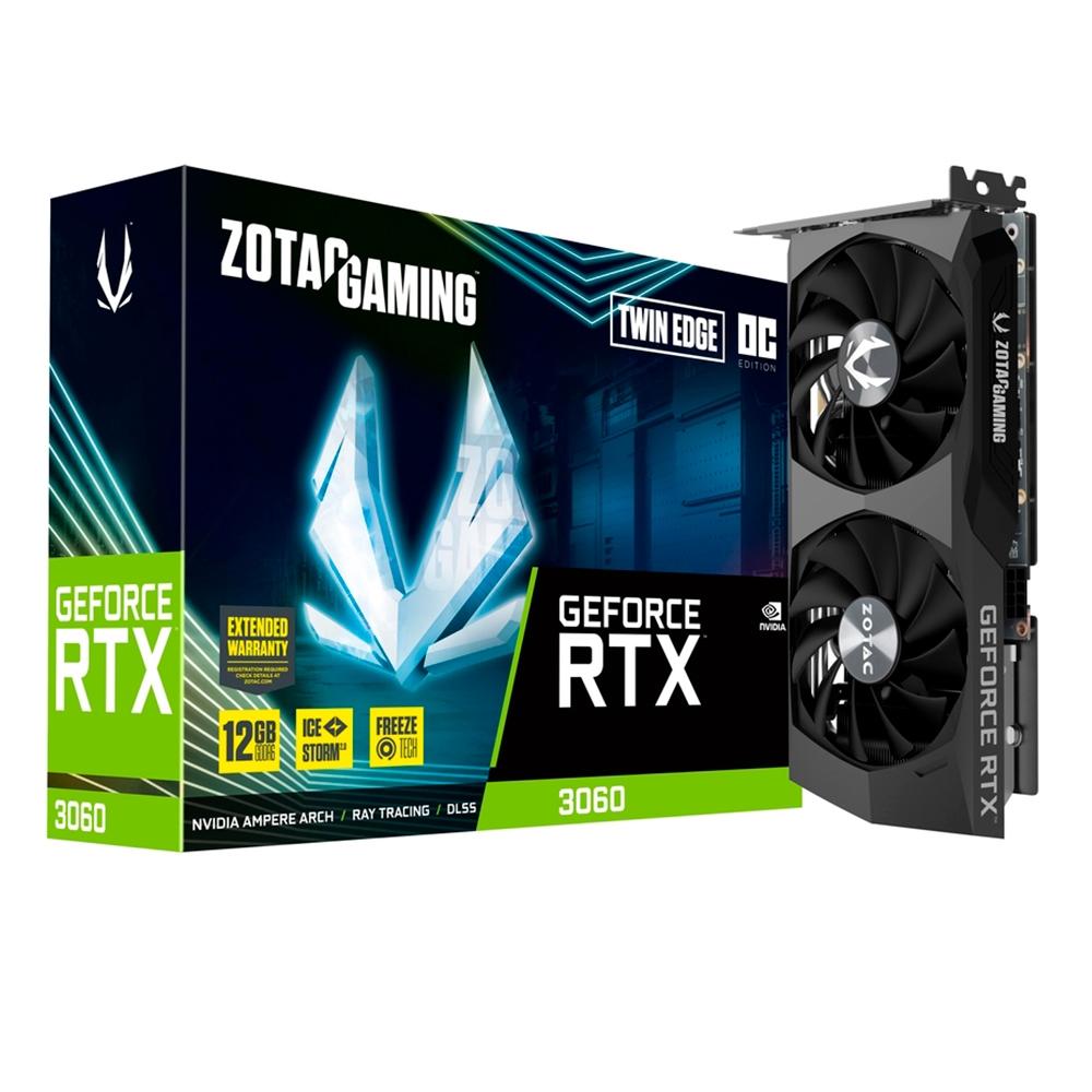 VGA 12GB DDR6 192 Bits PCI-E 4.0 RTX3060 OC Zotac