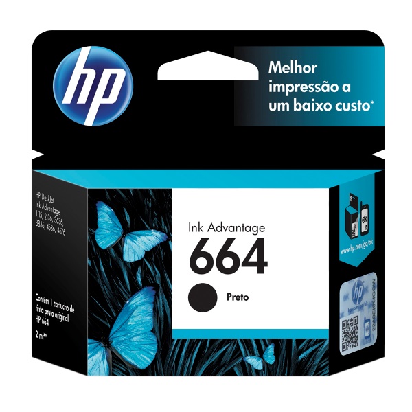 Cartucho 664 Preto HP