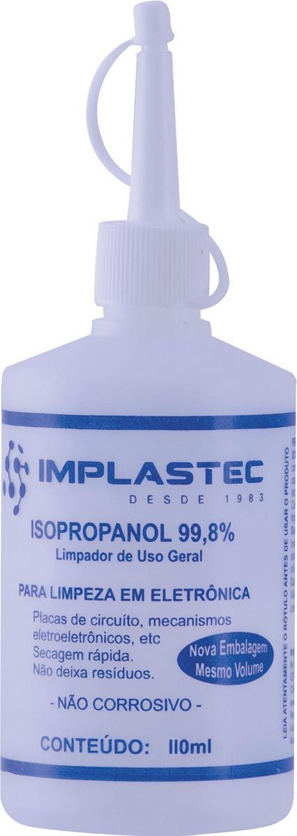 Alcool Isopropilico 110 ml Implastec