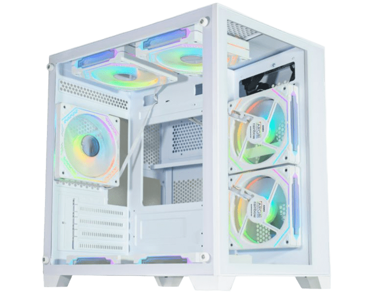 Gabinete Gamer Aquário Micro IV W415 Branco K-mex
