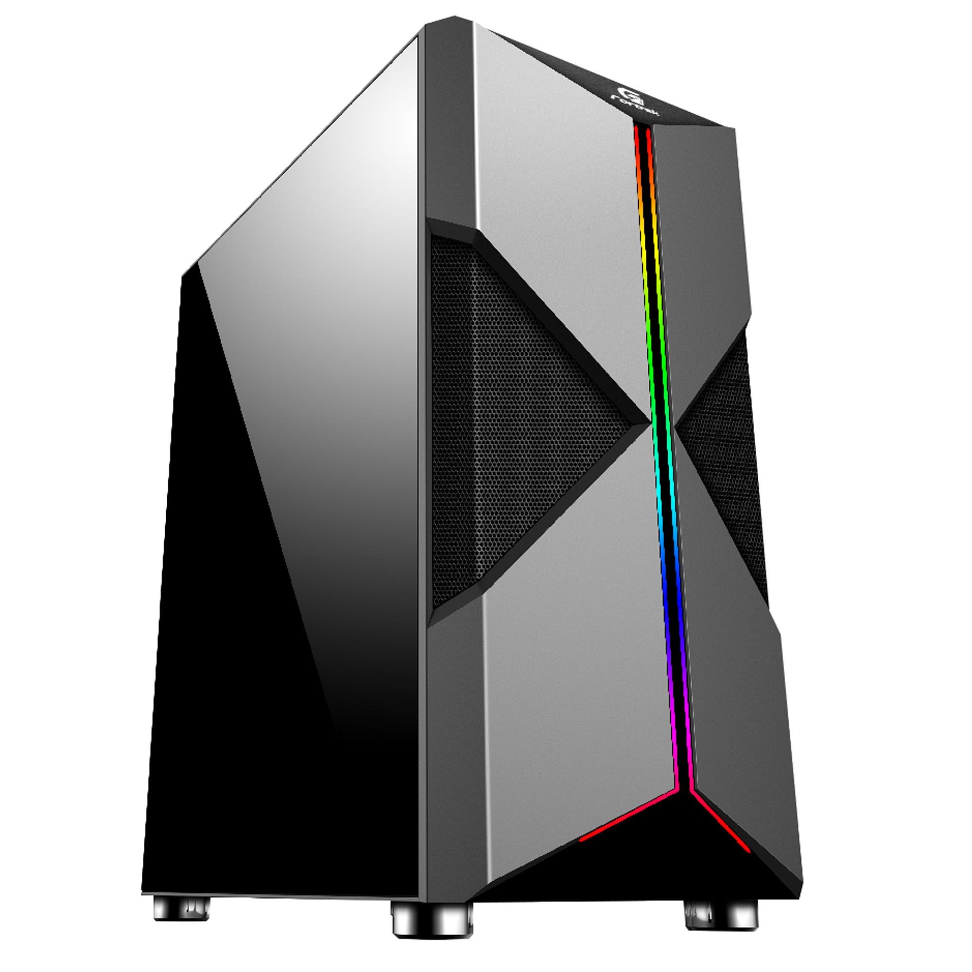 Gabinete Gamer Holt Fita RGB Preto Fortrek