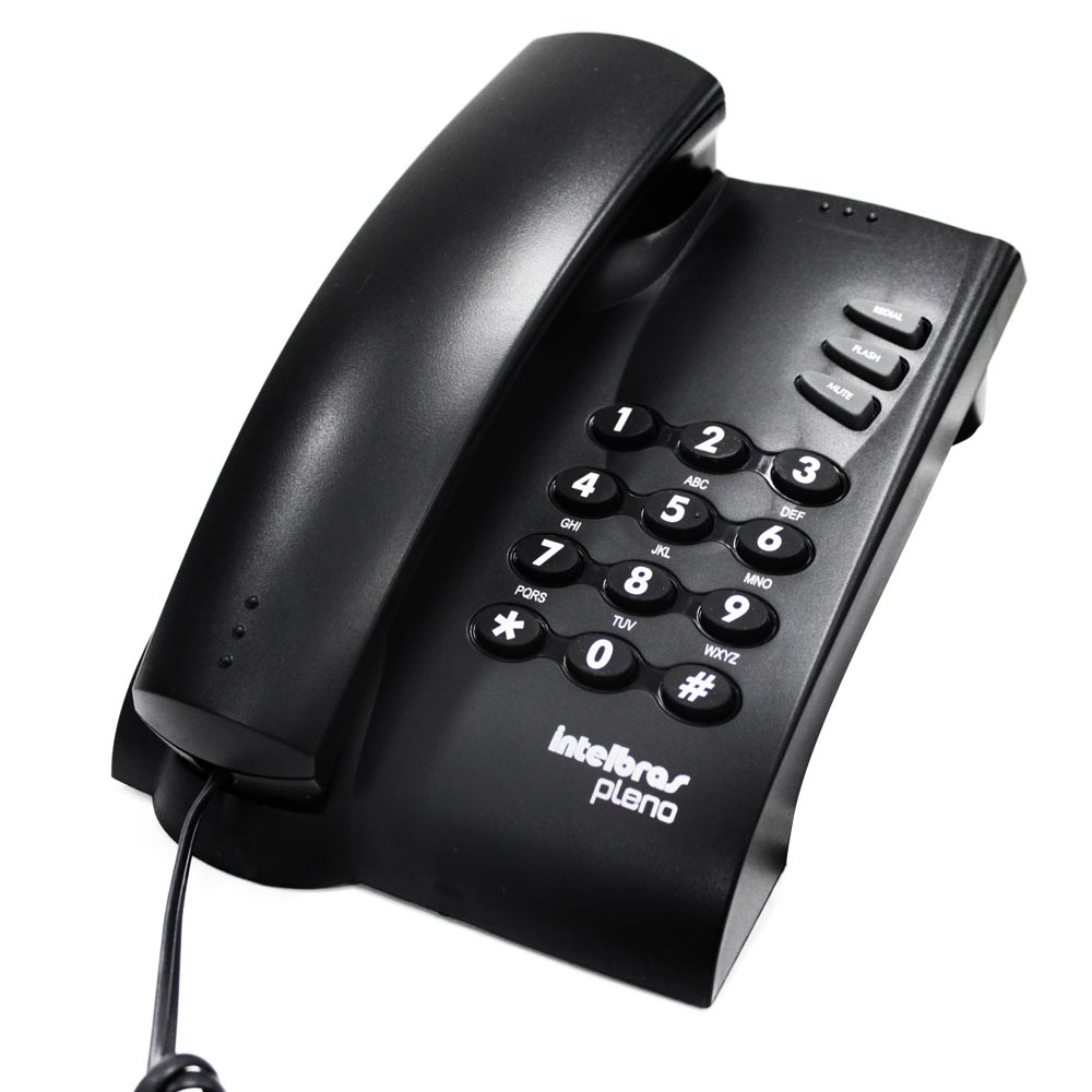 Telefone com Fio Pleno Preto Intelbras