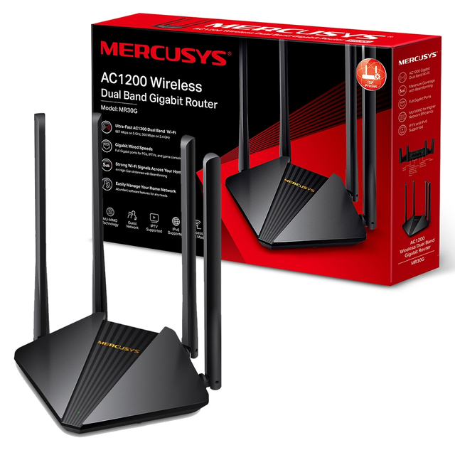 Roteador Wireless 1200Mbps DualGiga MR30G Mercusys