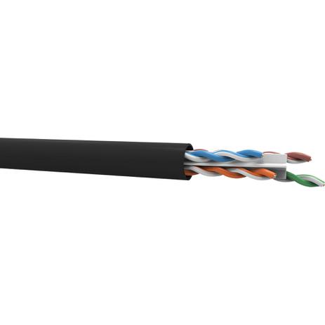 Cabo de Rede CAT6 24AWG 100% Cobre Preto Sohoplus