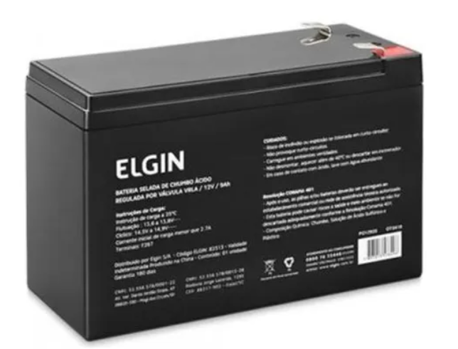 Bateria para Nobreak 12V 9A Elgin