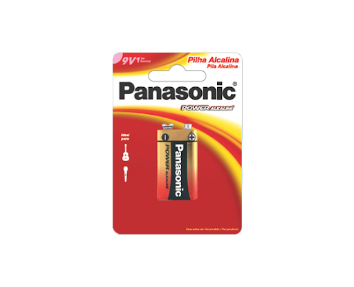 Bateria 9V Alcalina Panasonic