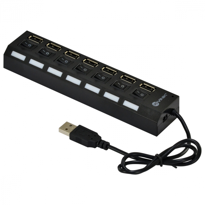 Hub Mini USB 2.0 - 7 portas HUV-40 Vinik