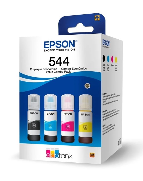 Refil de Tinta 65ml T544520 Kit 4 Cores Epson