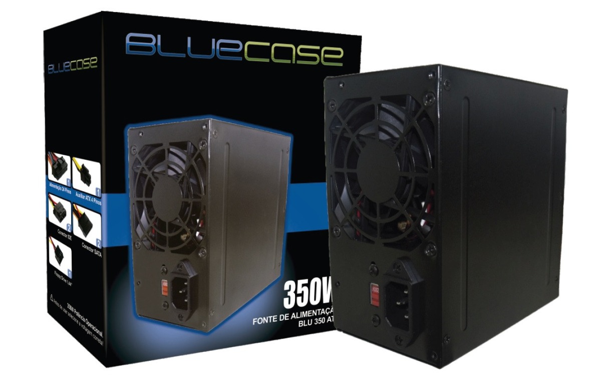 Fonte Real ATX 350W Preto BlueCase