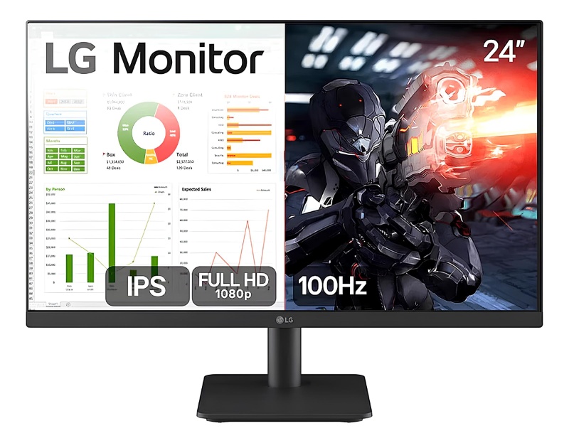 Monitor 24" IPS FHD Gamer 100Hz/5ms 24MS500 LG
