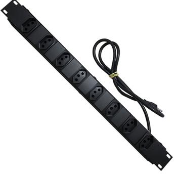 Régua 08 Tomadas Cabo 1,20m P/Rack 19" Max Eletron