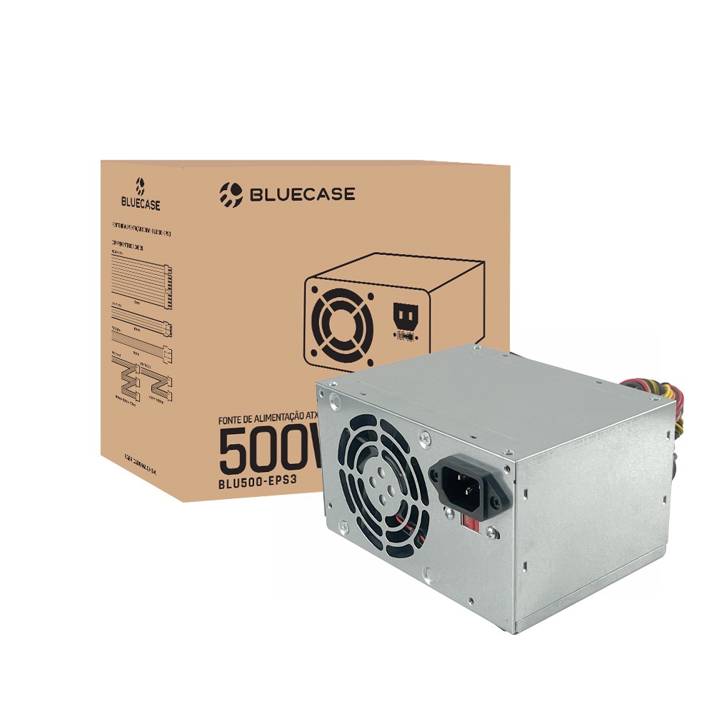 Fonte Real ATX 500W BlueCase