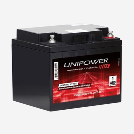 Bateria para Nobreak 12V 40A Estacionária Unipower