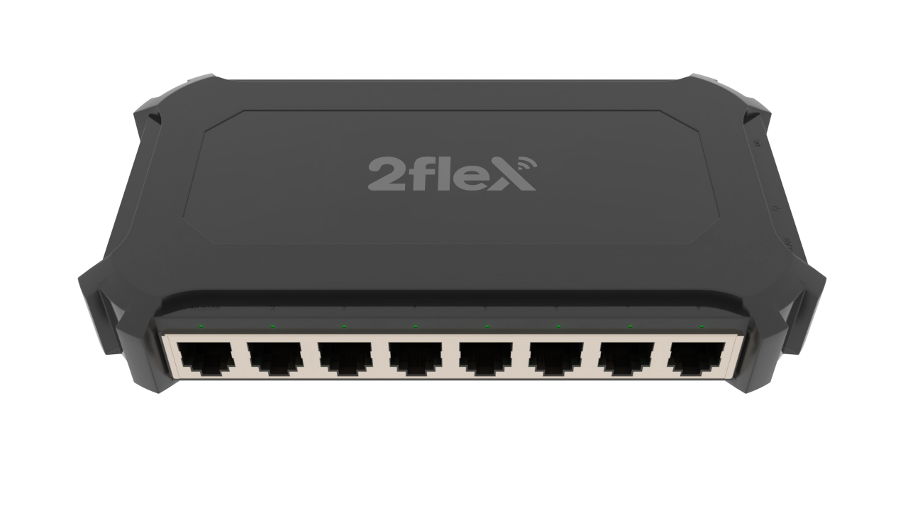 Switch 8 Portas 10/100/1000 PLUS POE Reverso 2Flex