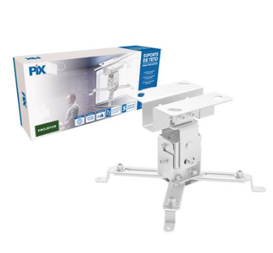 Suporte Para Projetor Teto Branco PX-33 PIX