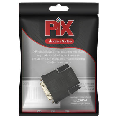 Adaptador Conversor DVI 24P Macho / HDMI Fem PIX