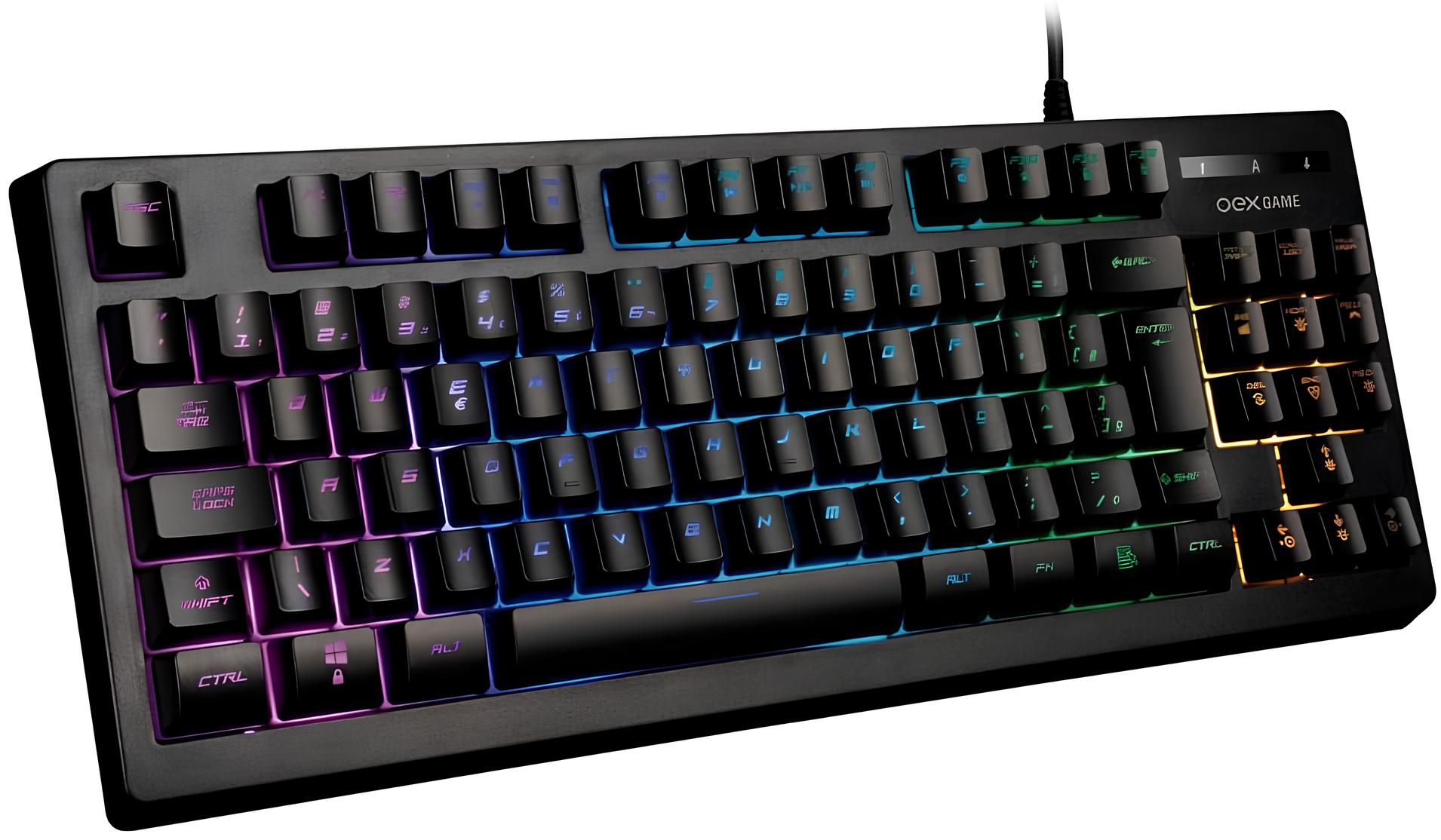Teclado Gamer USB COBBY TC206 Preto OEX
