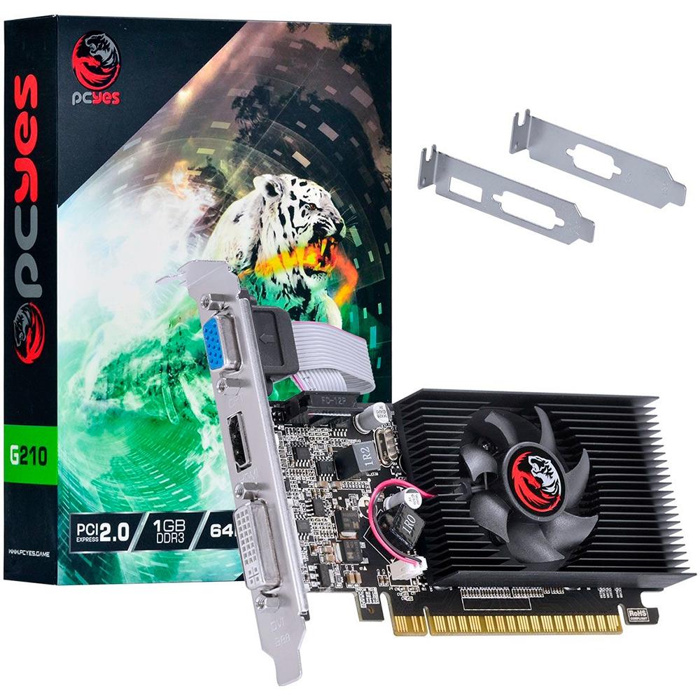 VGA 1GB DDR3 64 Bits PCI-2.0 G210 PCYes