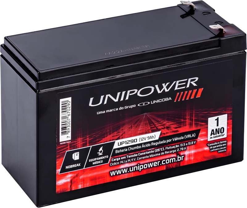 Bateria para Nobreak 12V 9A Unipower