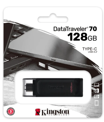 Pen Drive 128GB USB TIPO-C 3.2 DT70 Kingston