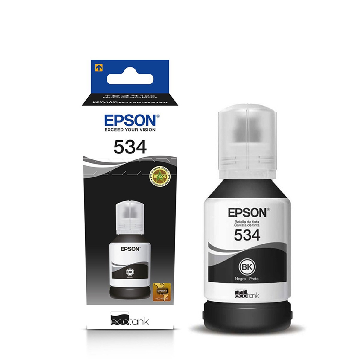 Refil de Tinta 120ml T534120- AL Preto Epson
