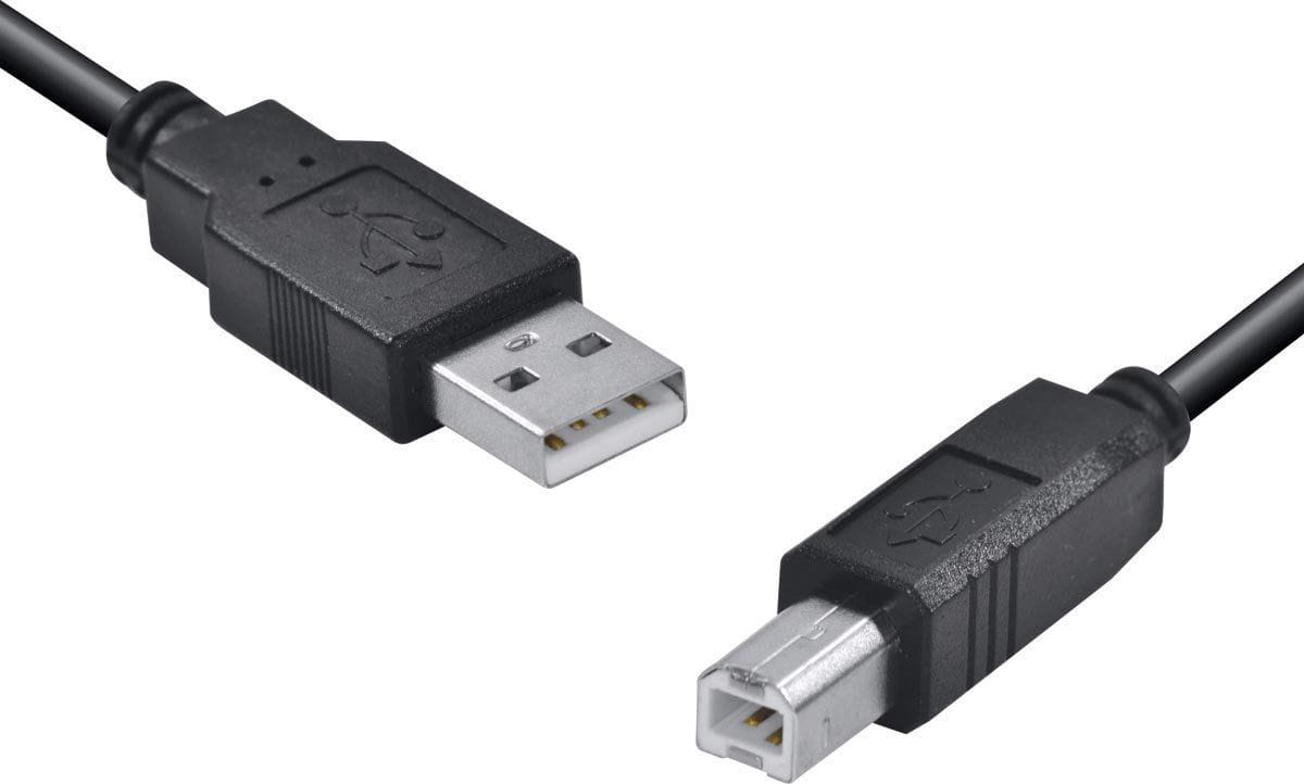 Cabo USB 3,00m Para Impressora