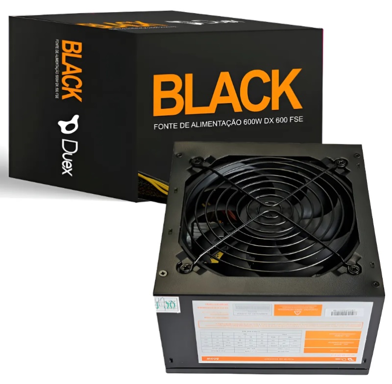 Fonte Real ATX 600W PFC DX600fse Duex