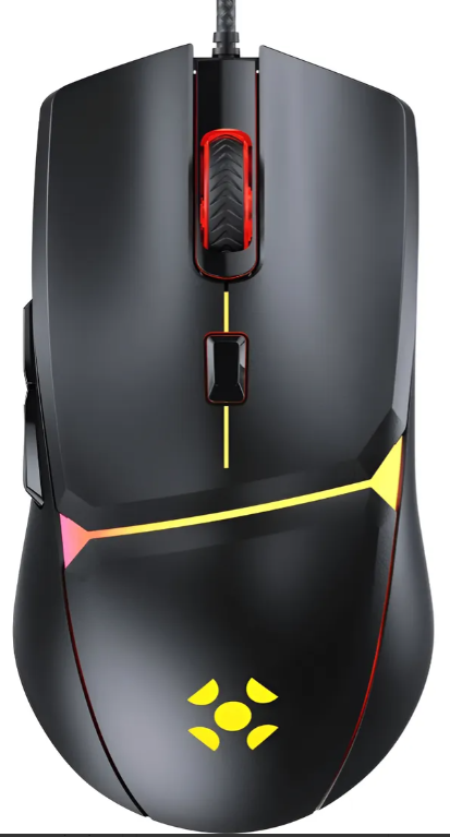Mouse Gamer USB 12800DPI RGB Crusader PTO Fortrek