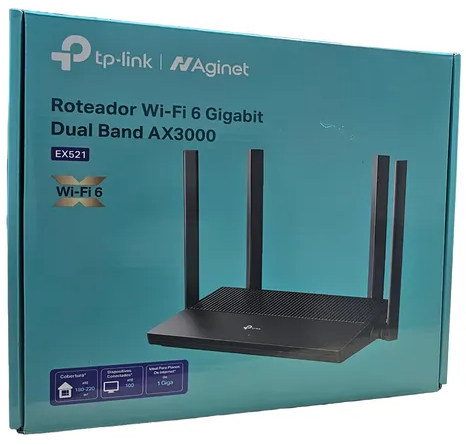 Roteador Wireless AX3000Mbps WIFI 6 EX521 TP-Link