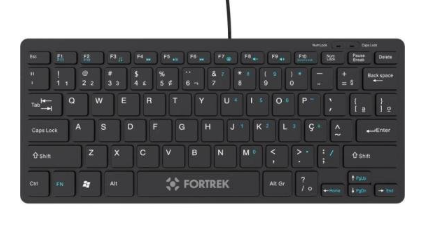 Teclado USB Mini K13 Preto Fortrek