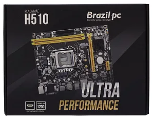 Placa Mãe 1200 10/11ª Ger. H510M2 TG DDR4 BrazilPC