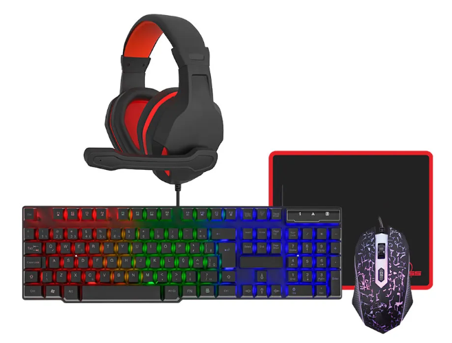 Kit Teclado+Mouse+Fone+MousePad Gamer KROSS