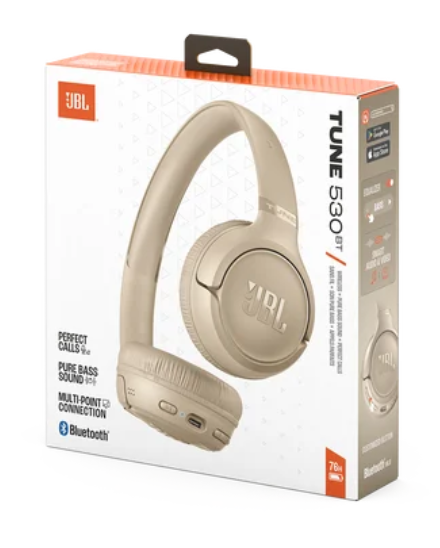 Fone Headphone Bluetooth Tune 530BT BEG JBL