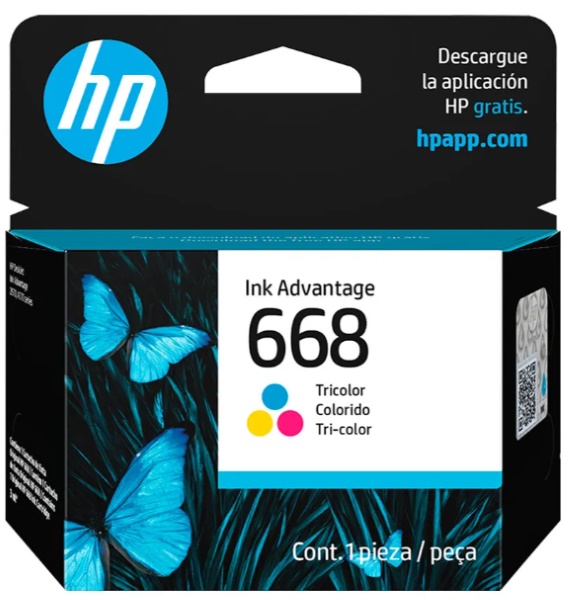 Cartucho 668 Color HP